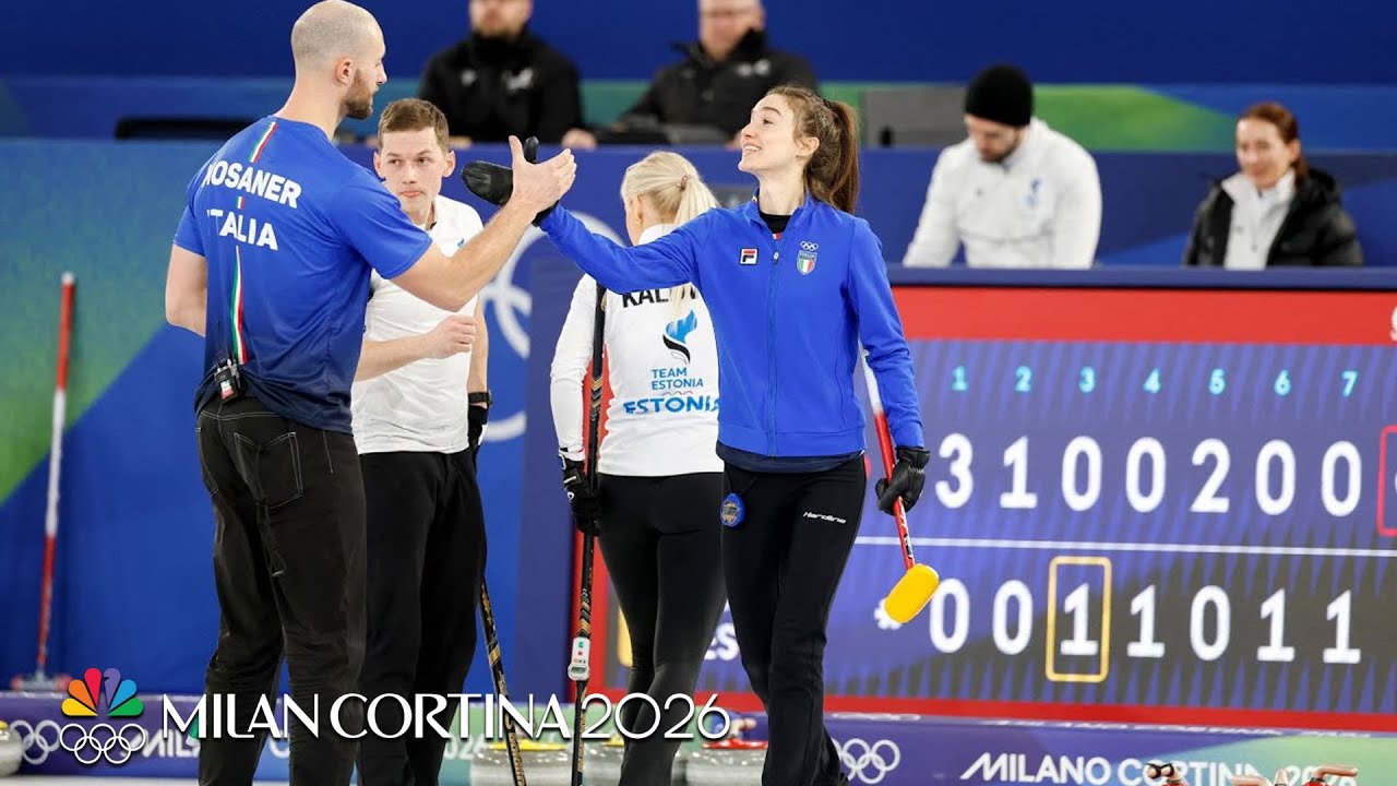 Italy holds off Estonia to secure mixed doubles curling win | Winter ...