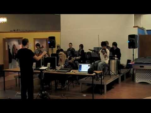 Lucan Electro-Acoustic Youth Orchestra 'In Am' rehearsal