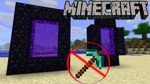 Minecraft (PS3 / XBOX360) How To Build a NetherPortal Without A Diamond Pickaxe