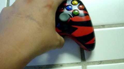 my cod4 red tiger strip custom controller
