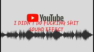 I DIDN'T DO FUCKING SHIT SOUND EFFECT
