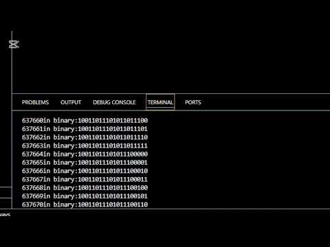A python coding decimal number convert into binary code