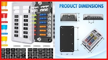 Great product -  Nilight 12 Way Blade Fuse Block 12 Circuits with Negative Bus Fuse Box Holder with