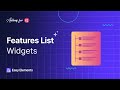 Create a Features List in Elementor | Easy Elements Features List Widget