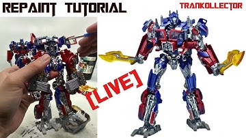 [LIVE] Repaint Tutorial: OPTIMUS PRIME KO Studio Series 44 | Transformers 3 DARK OF THE MOON