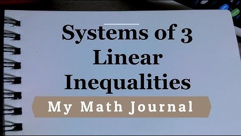 Systems of 3 Inequalities