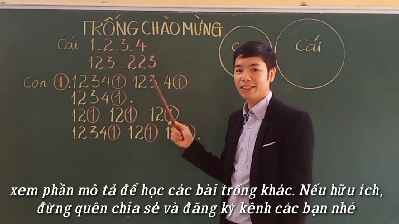 TRỐNG CHÀO MỪNG. Chuẩn theo Hội Đồng Đội Trung Ương... - youtube