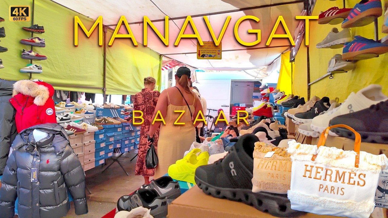 Manavgat BAZAAR 🛍️ THURSDAYS 4K CITY MARKET TÜRKIYE #Antalya #side #turkey