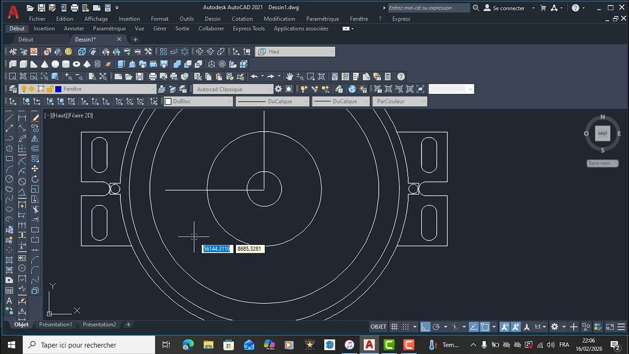 dessin pièce mécanique par autocad