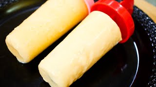 Custard Powder Kulfi|Homemade Custard Ice Cream|कस्टर्ड कुल्फी बनाने की आसान विधि|custard popsicles