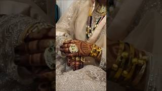 Kashmiri bride with gold jewelry #wedding #kashmiriwedding #viralshort