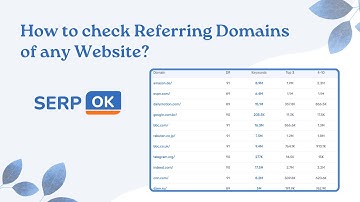 How to check Referring Domains of any website? - Serpok.com