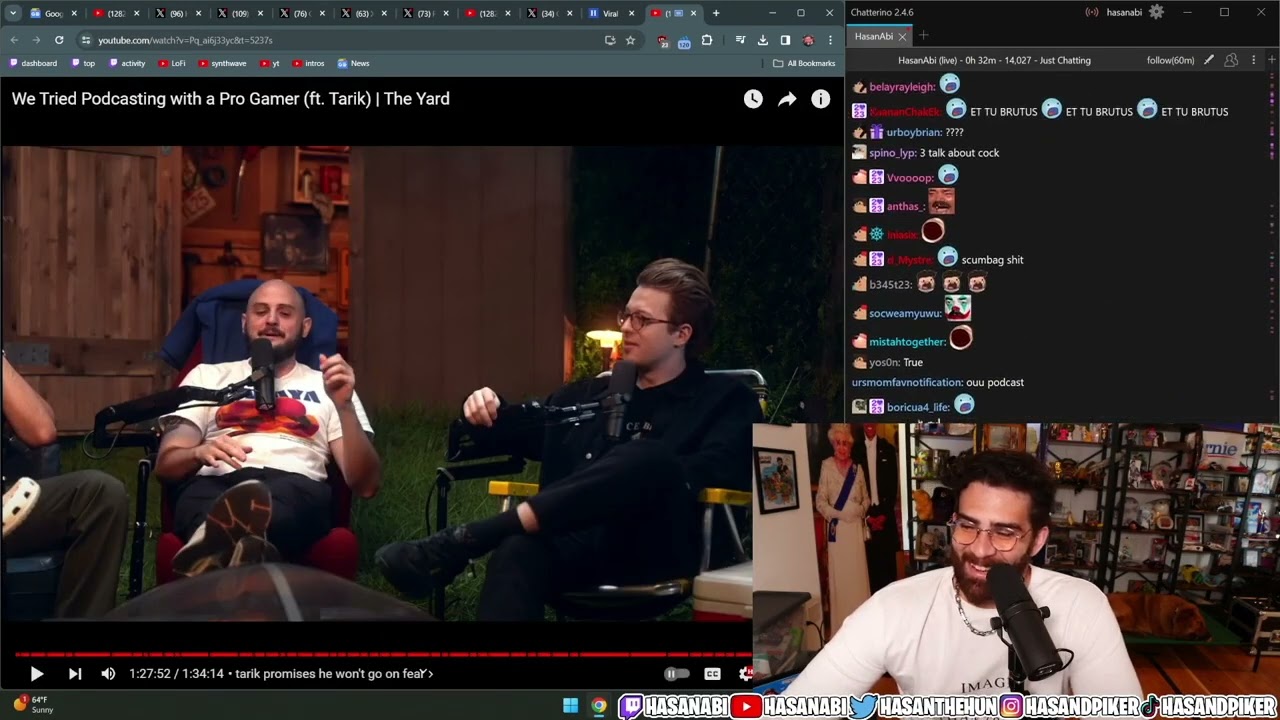 Hasanabi reacts to the Yard Podcast ft. Tarik