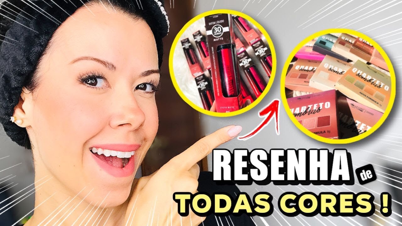 Resenha * BATOM LÍQUIDO MATTE NUDE 30 HORAS e QUARTETO de SOMBRAS | Max Love