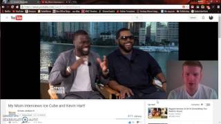 My Mom Interviews Ice Cube and Kevin Hart! REACTION!