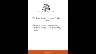 Medicare Administrative Contractor MAC - Medicare Acronyms Series