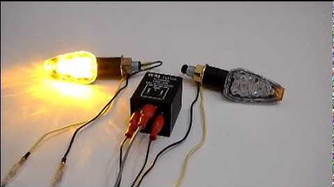 Motorcycle LED Turn Signal Light with Electronic Signal Relay
