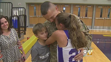 Soldier Surprise At Keller School