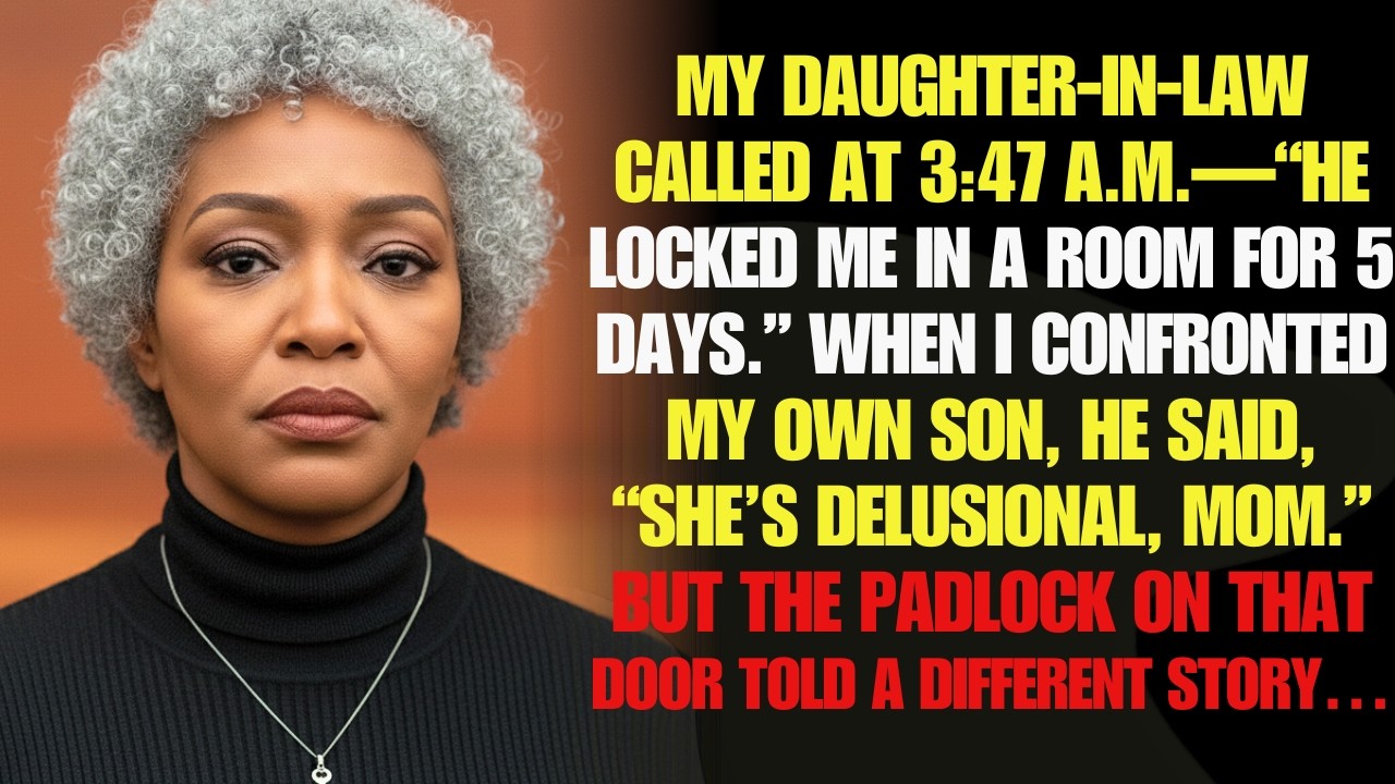 Mom… I’m Going To Die, He Locked Me In A Room For 5 Days — My Daughter-In-Law’s 3:47 A.M. Call
