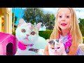 Nastya and Papa - Les meilleures histoires de chats pour les enfants