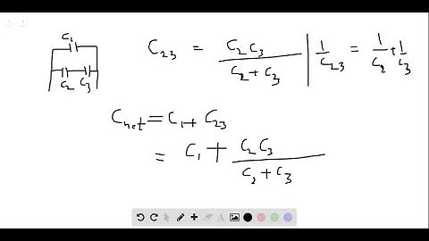 (II) (a) Determine the equivalent capacitance of the circuit shown in Fig. 27 .   (b) If C_1=…