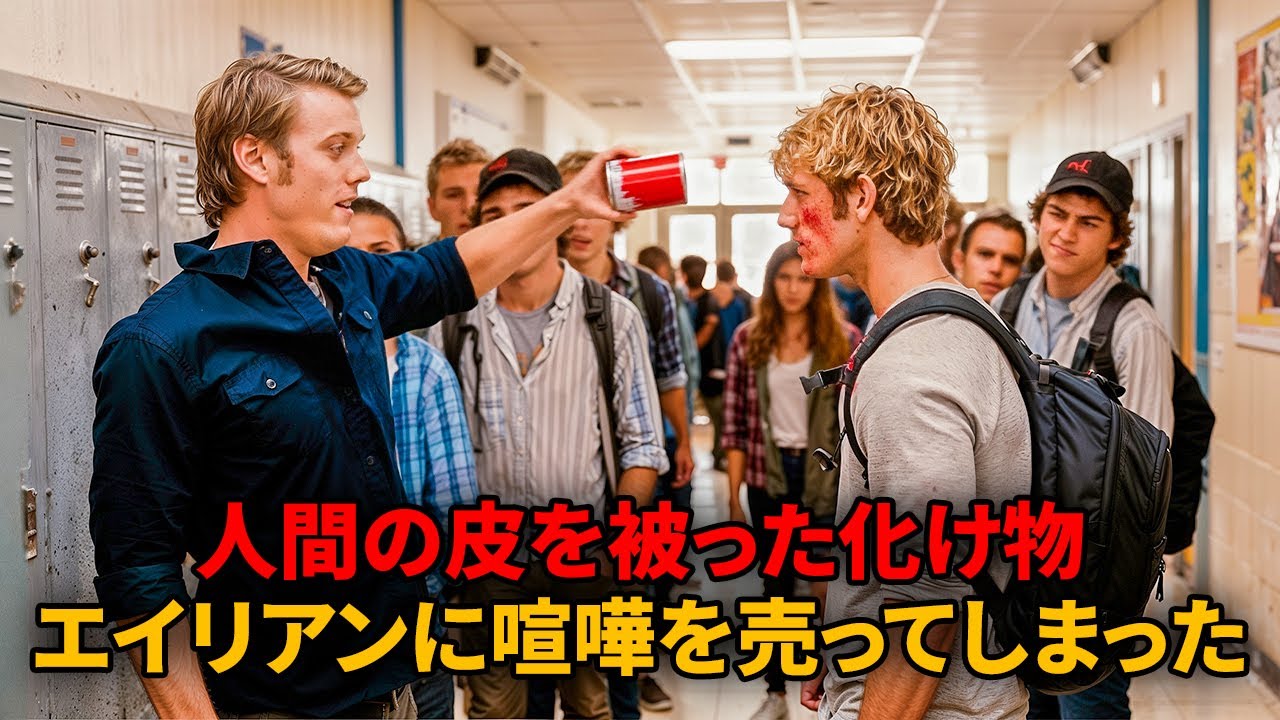 不良グループが、実は宇宙の怪物だとも知らずに転校生をいじめている。【映画紹介】