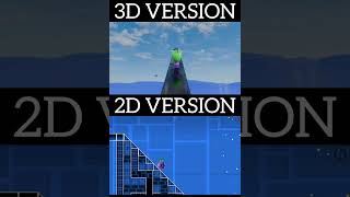 3D Version Vs 2D Version In Geometry Dash