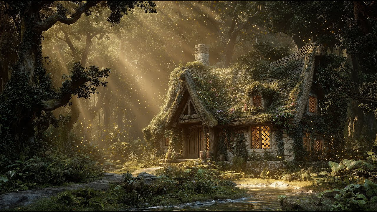 Whispering Enchanted Cottage – Relaxing Celtic Forest Music for Deep Focus & Inner Peace