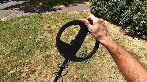 Simplex+ SP22 coil on 9" deep coins in test garden.