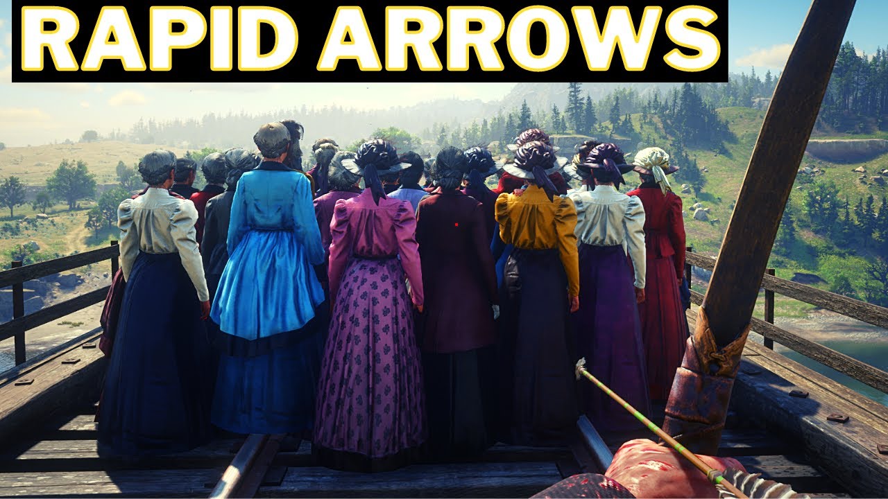 Rapid Arrows Mod Can Kill 100 people - Red Dead Redemption 2 - YouTube