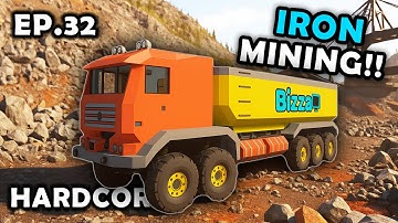 Mining And Selling Iron!! Stormworks HARDCORE Career Survival [S4E32]