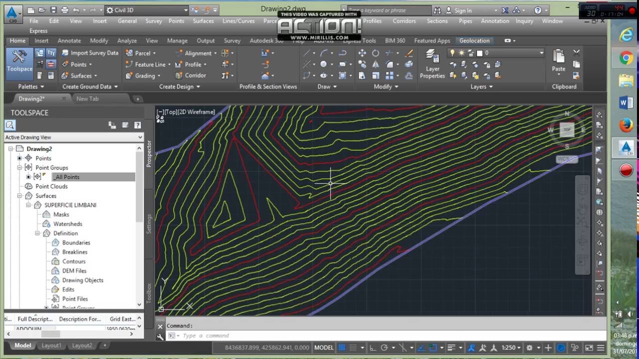 Como Hacer Un Plano De Curvas De Nivel En Autocad www.youtube.com