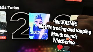 ✨✨NEW ASMR!! Netflix Tv Tracing ASMR (Fast Tracing and TV Screen Tapping)