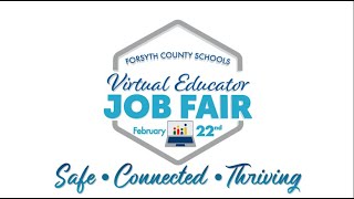 FCS Virtual Job Fair Welcome, Dr. Bearden