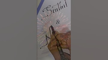 Senthil & Nivash 💛❤️😎|Name Art|🪄🪄📝📝#shorts - Req #551