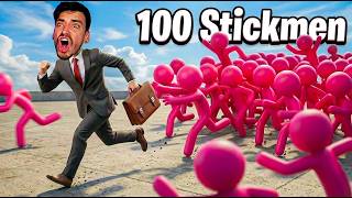 Me vs. 100 STICKMEN...