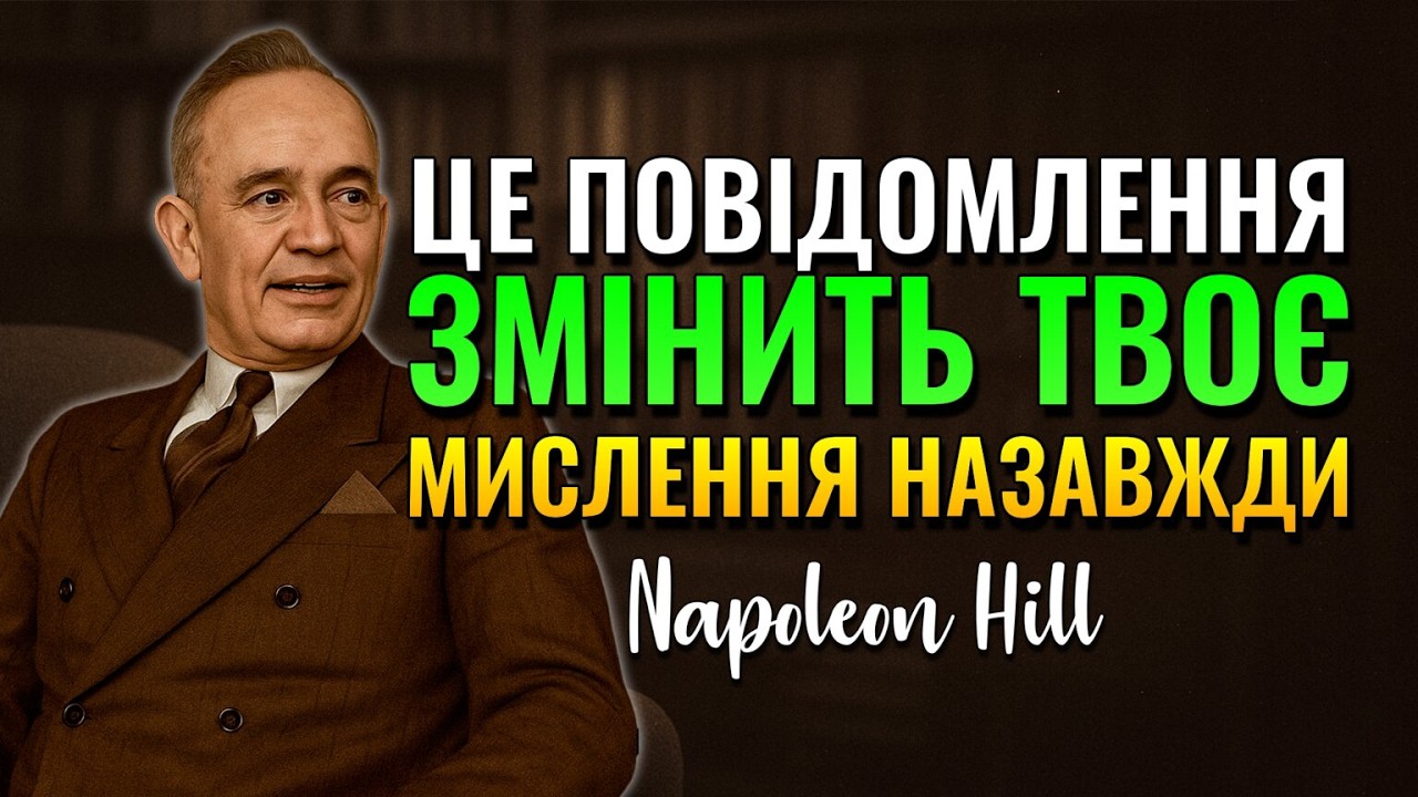 Це послання Наполеона Хілла назавжди змінить ваше мислення (Napoleon Hill)