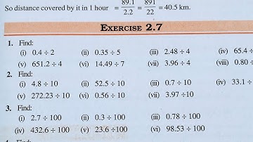 Class 7 Maths Chapter 2 l NCERT EXERCISE-2.7 l Fraction and Decimal l CBSE Board l Solution l 7th