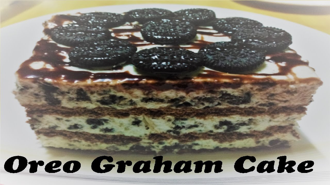 Nobake Oreo Graham Cake Cookies & Cream graham CakeIce