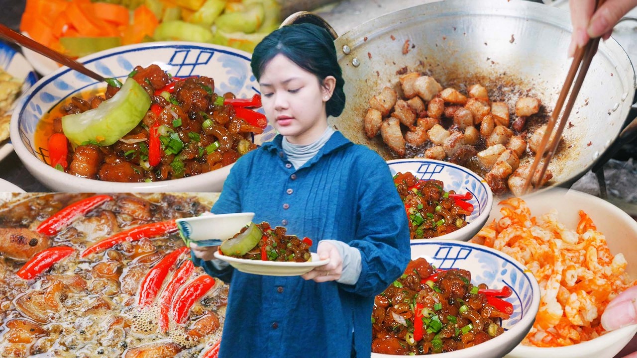 How to Make Crispy Braised Pork, Served with Vegetables Dipped in the Sauce