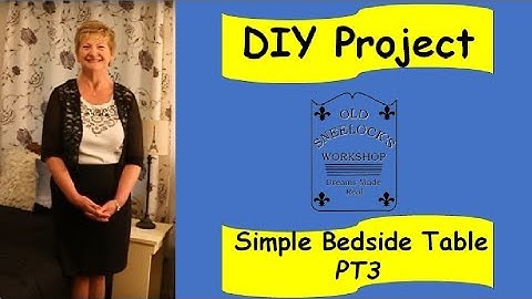 DIY Project ~ Simple Bedside Table ~ Pt 3 ~ Assembly ~ by Old Sneelock