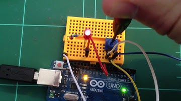 Potentiometer controlling an LED with PWM