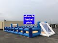 How to play in the inflatable football pitch