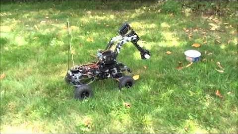 Bomb disposal robot test