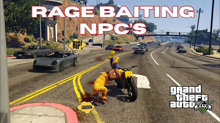 GTA V Another Dose Of Bike Kick Rage Bait On NPC'S