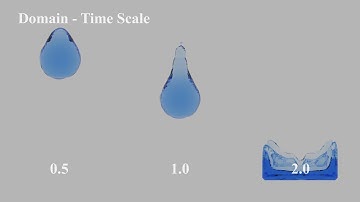 【Blender3.2】Domain - Time Scale (Fluid/Liquid Simulation)