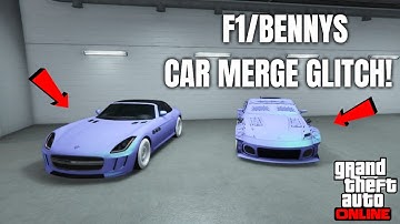 The Only Working SOLO Car Merge Glitch In GTA 5 Online! F1/BENNY’S ON CARS! (NO NET CUT)