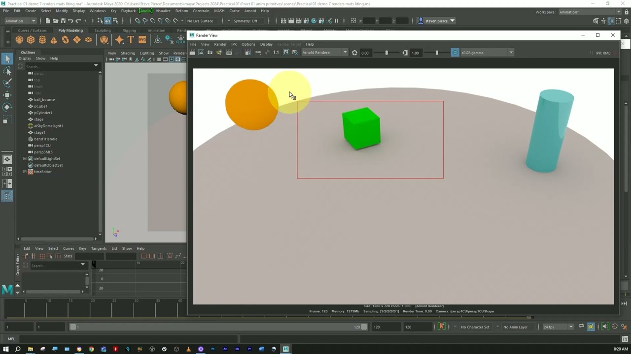 Maya Rendering problem - Selected Area is too small to render. How to fix this problem is shown.