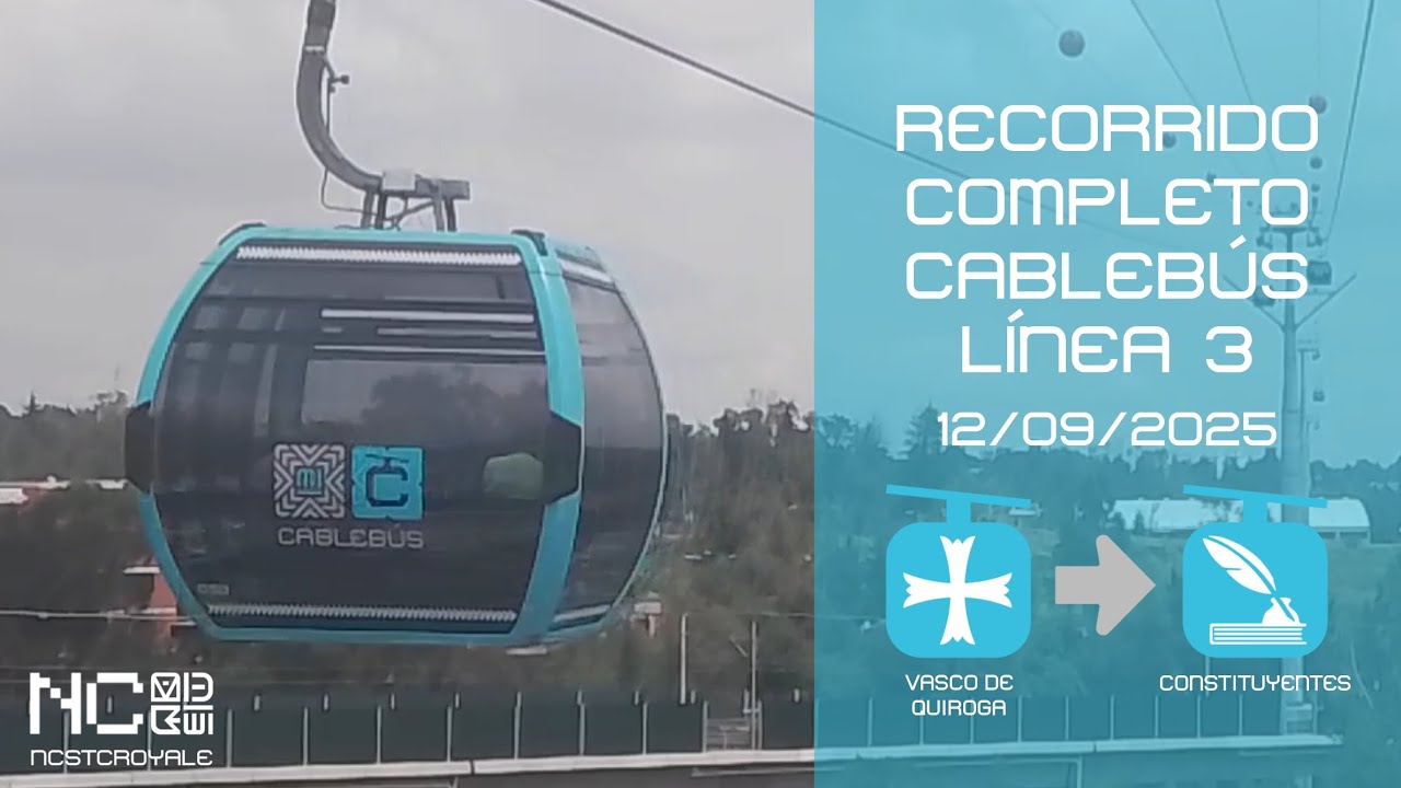 [Vuelta] Recorrido Completo Cablebús Línea 3 (Vasco de Quiroga - Constituyentes)