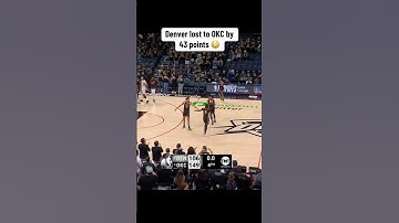 The Thunder blew out the Nuggets 😳